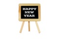 Chalk Slate the Words Ã¢â¬ÅHappy New YearÃ¢â¬Â Royalty Free Stock Photo